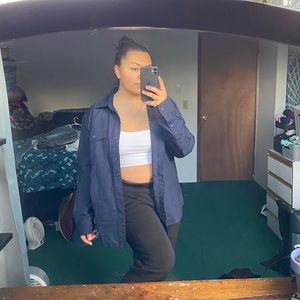 Men’s Blue Organic Cotton Button Up